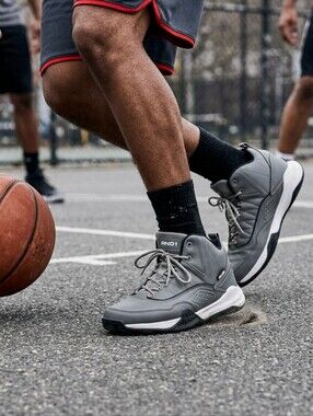 And1 Men's Grey High-Top Streetball Basketball Athletic Sneakers- Size 10.5